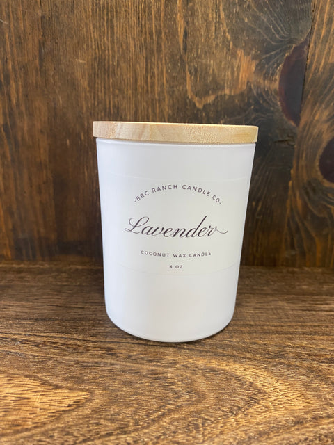 BRC Ranch Candle Co. White Jar Candle