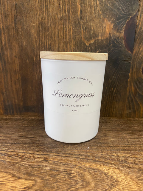 BRC Ranch Candle Co. White Jar Candle