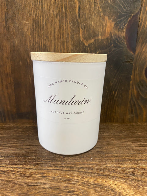BRC Ranch Candle Co. White Jar Candle