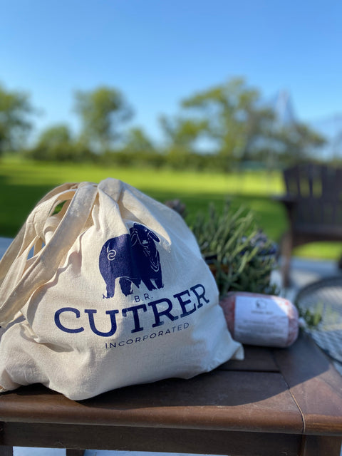 Ground Beef Bag - 10 pounds of Brahman Ground Beef in a Complimentary Canvas Tote