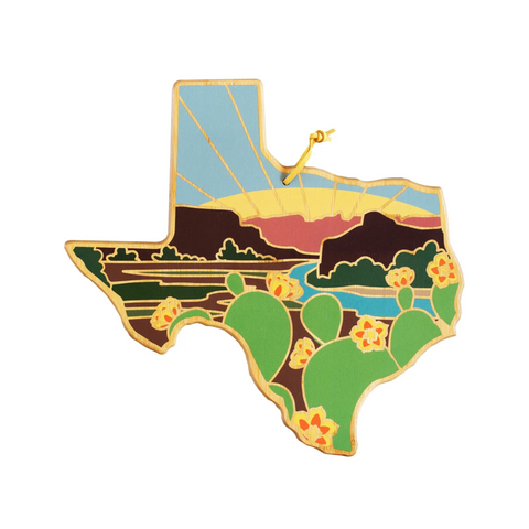 Texas Artwork Cutting Board