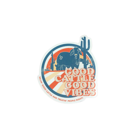 Good Cattle Good Vibes Sticker