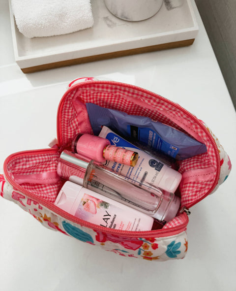 Fabric Western Makeup Bag Organizer | Cowgirl Cosmetic Bag 