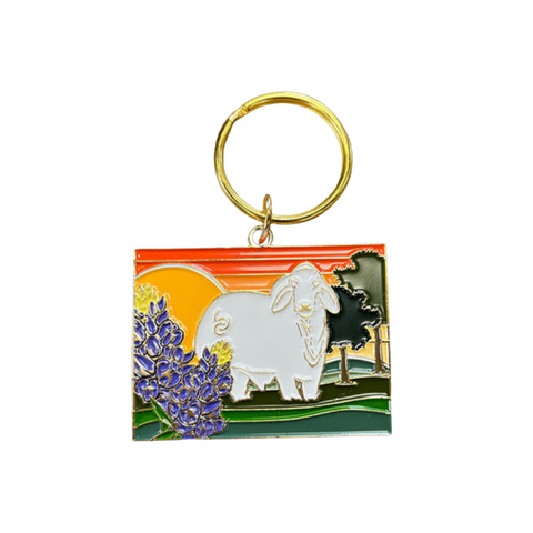 BRC Brahman Sunset Keychain