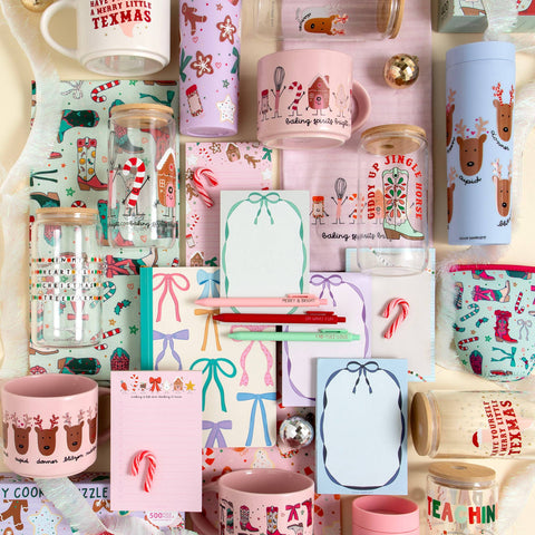 Christmas Western Cowgirl Boots Drink Sleeve