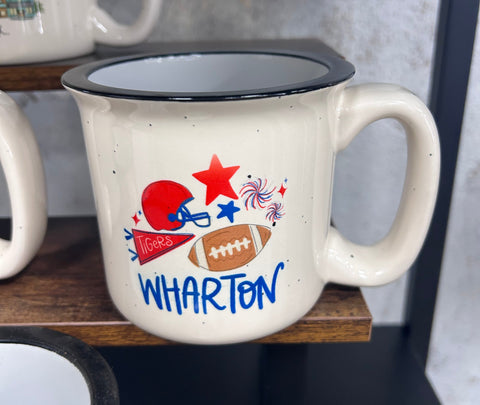 Wharton Tigers School Football Pride Mug