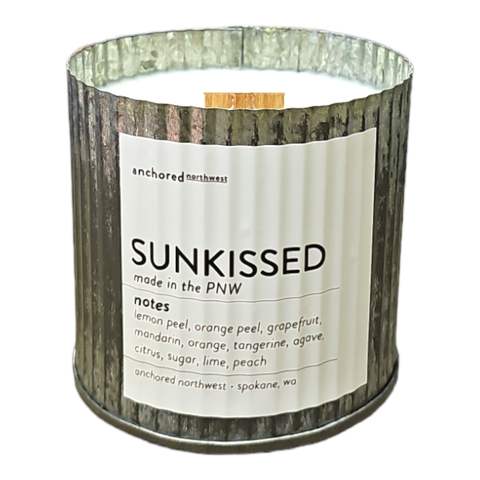 Sunkissed Wood Wick Rustic Vintage Farmhouse Wood Wick Candle