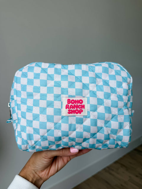 Fabric Western Makeup Bag Organizer | Cowgirl Cosmetic Bag 